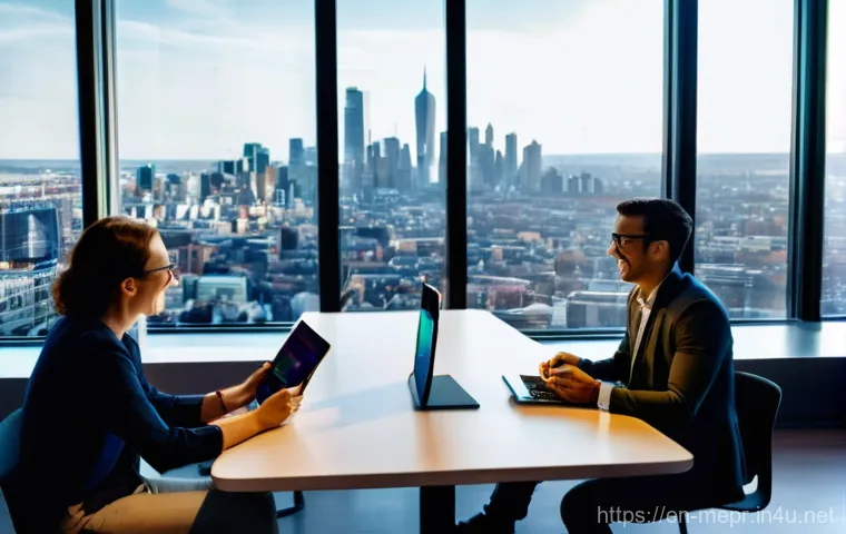 디지털 미디어 PR 기법 - **"Visual Storytelling: Connecting Brands and Audiences"**
A vibrant, cinematic shot of a divers...