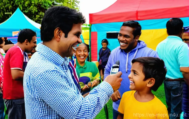 언론홍보 실무 가이드 - **Brand Narrative Unfurling:**
    "A vibrant, dynamic collage scene featuring diverse individuals, ...